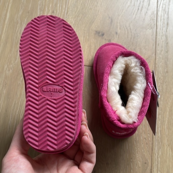 Nwt LAMO Kids Classic Suede Waterproof Boots - 7C - Picture 4 of 7